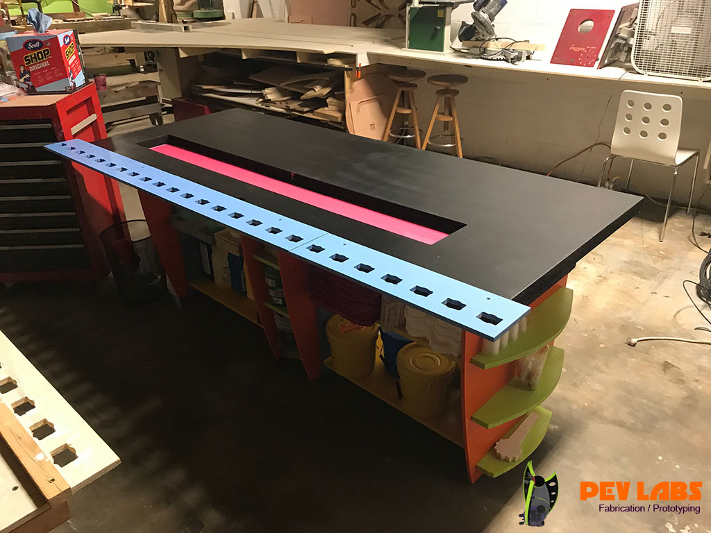 PEV Labs Silicon Mold Making and Resin Casting Production Table